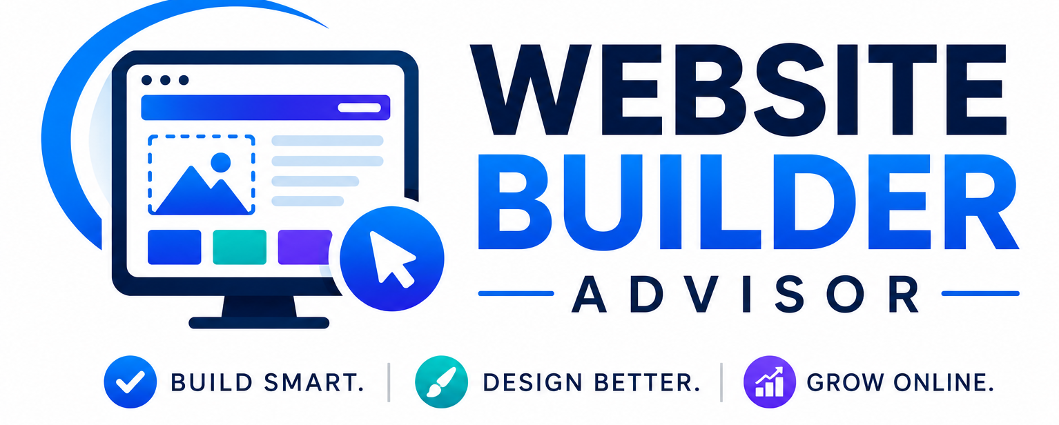 Website Builder Advisor logo with screen!